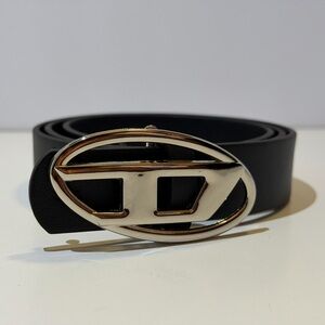 Black Diesel belt with shiny buckle